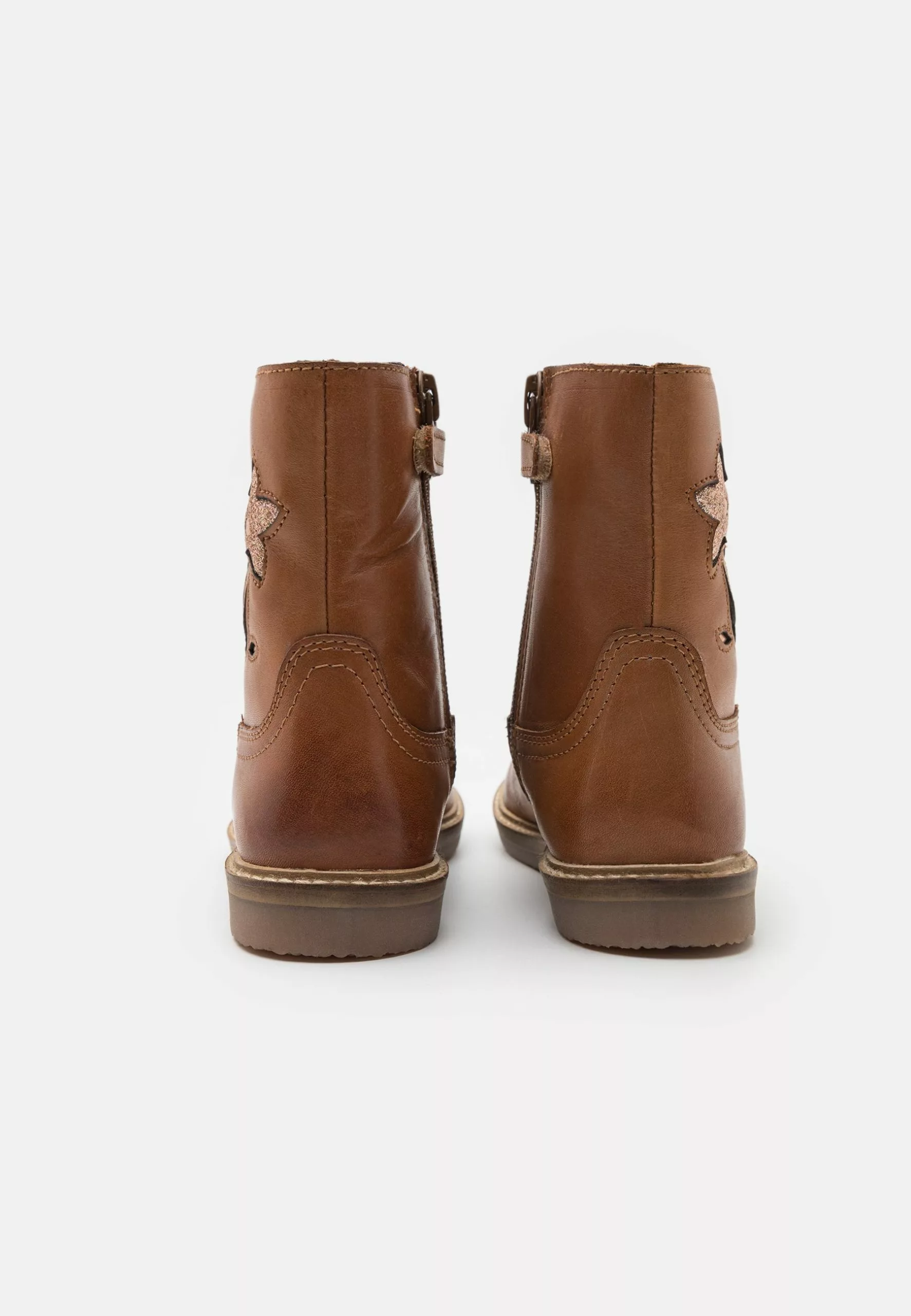 Friboo Leather - Korte Laarzen - Cognac 5 Friboo Leather - Korte Laarzen - Cognac - Afbeelding 3