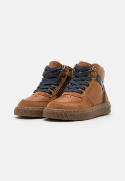 Friboo Leather - Sneakers Hoog - Cognac -Friboo Winkel 0e379e2af7ea48b1b9965c3a41e5df8d