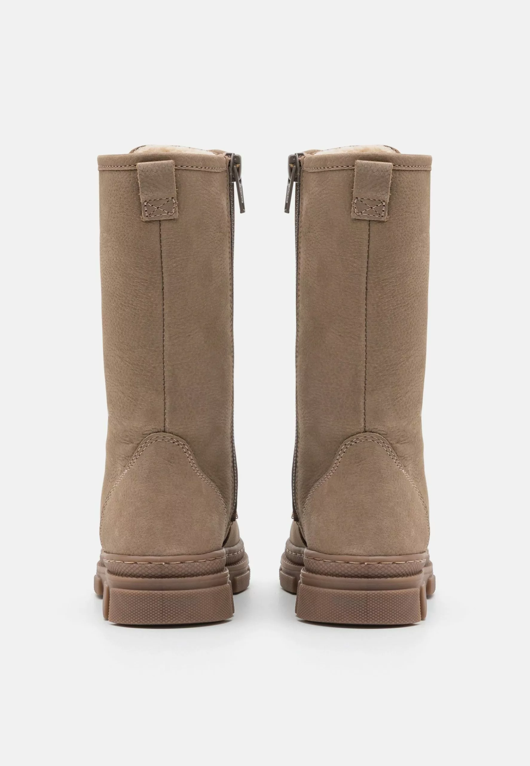 Friboo Leather - Veterlaarzen - Taupe 5 Friboo Leather - Veterlaarzen - Taupe - Afbeelding 3