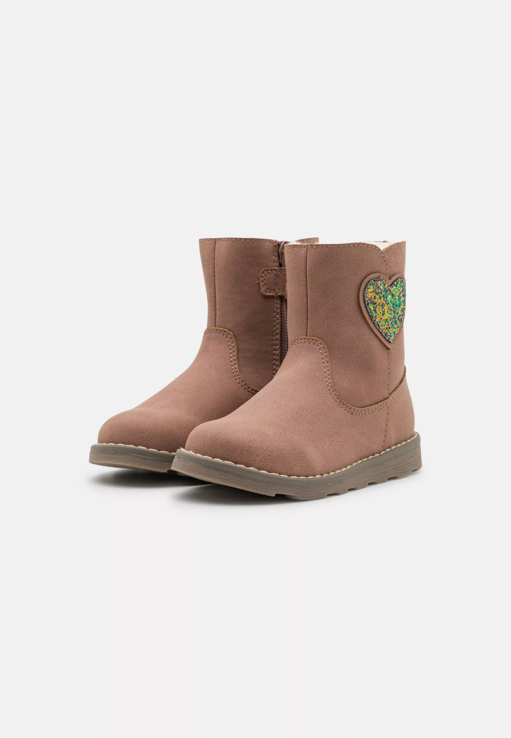 Friboo Korte Laarzen - Mauve 4 Friboo Korte Laarzen - Mauve - Afbeelding 2