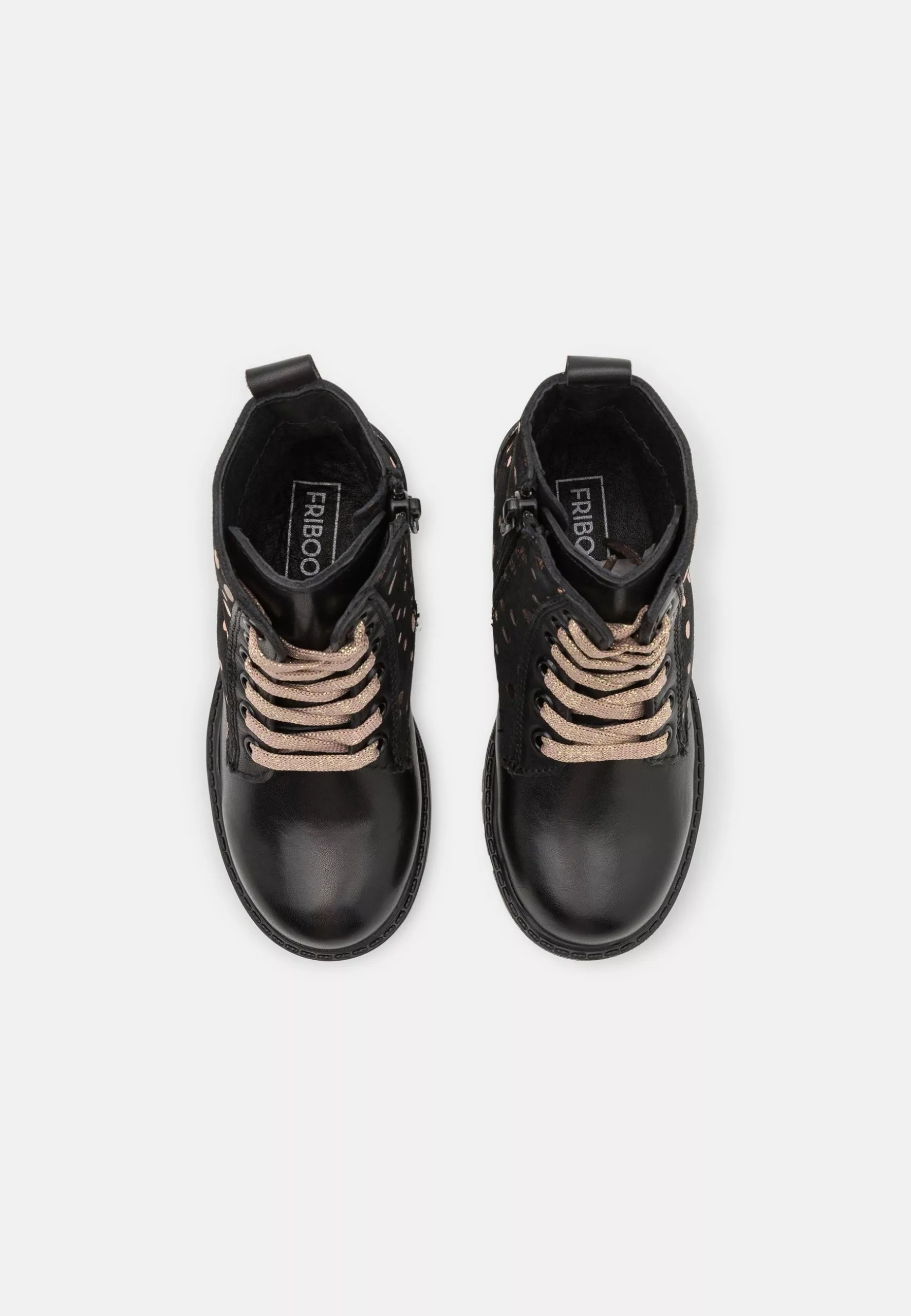 Friboo Leather - Veterboots - Black 6 Friboo Leather - Veterboots - Black - Afbeelding 4