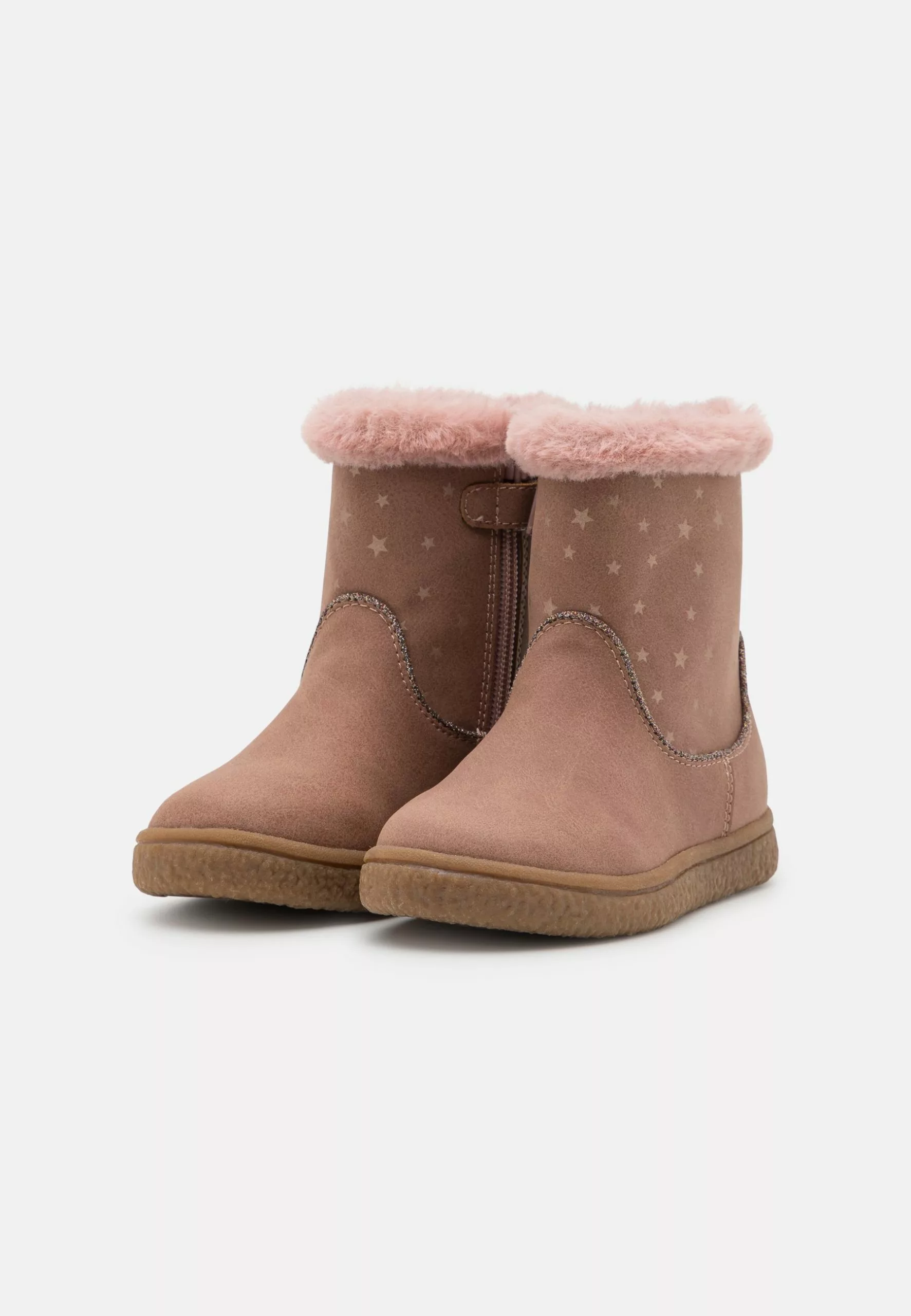 Friboo Korte Laarzen - Mauve 4 Friboo Korte Laarzen - Mauve - Afbeelding 2