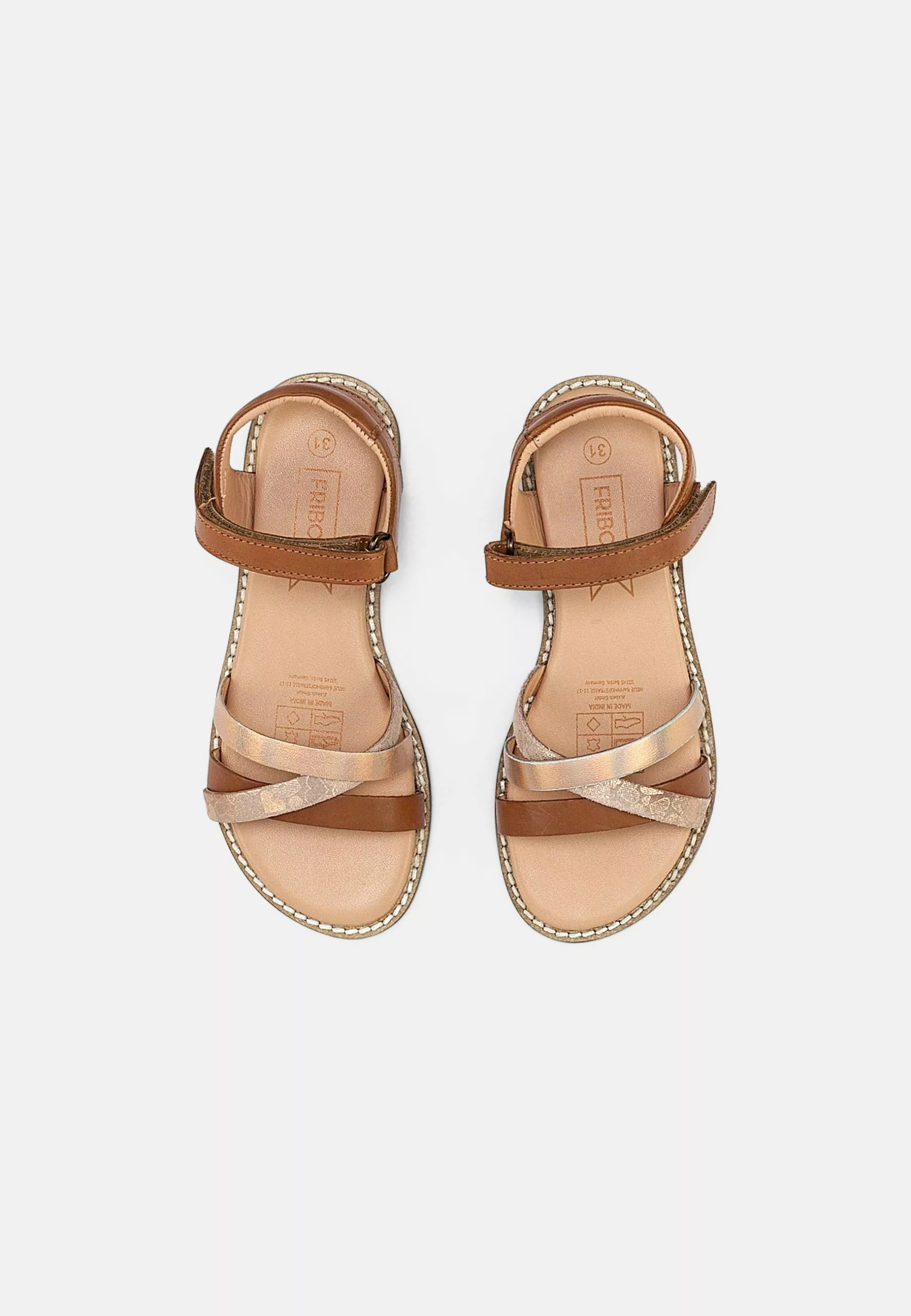 Friboo Leather Sandals - Sandalen - Cognac 6 Friboo Leather Sandals - Sandalen - Cognac - Afbeelding 4