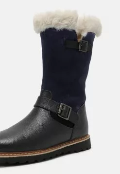 Friboo Leather - Snowboots- Dark Blue -Friboo Winkel 81ed21f49212421cbb67d61ee155b327