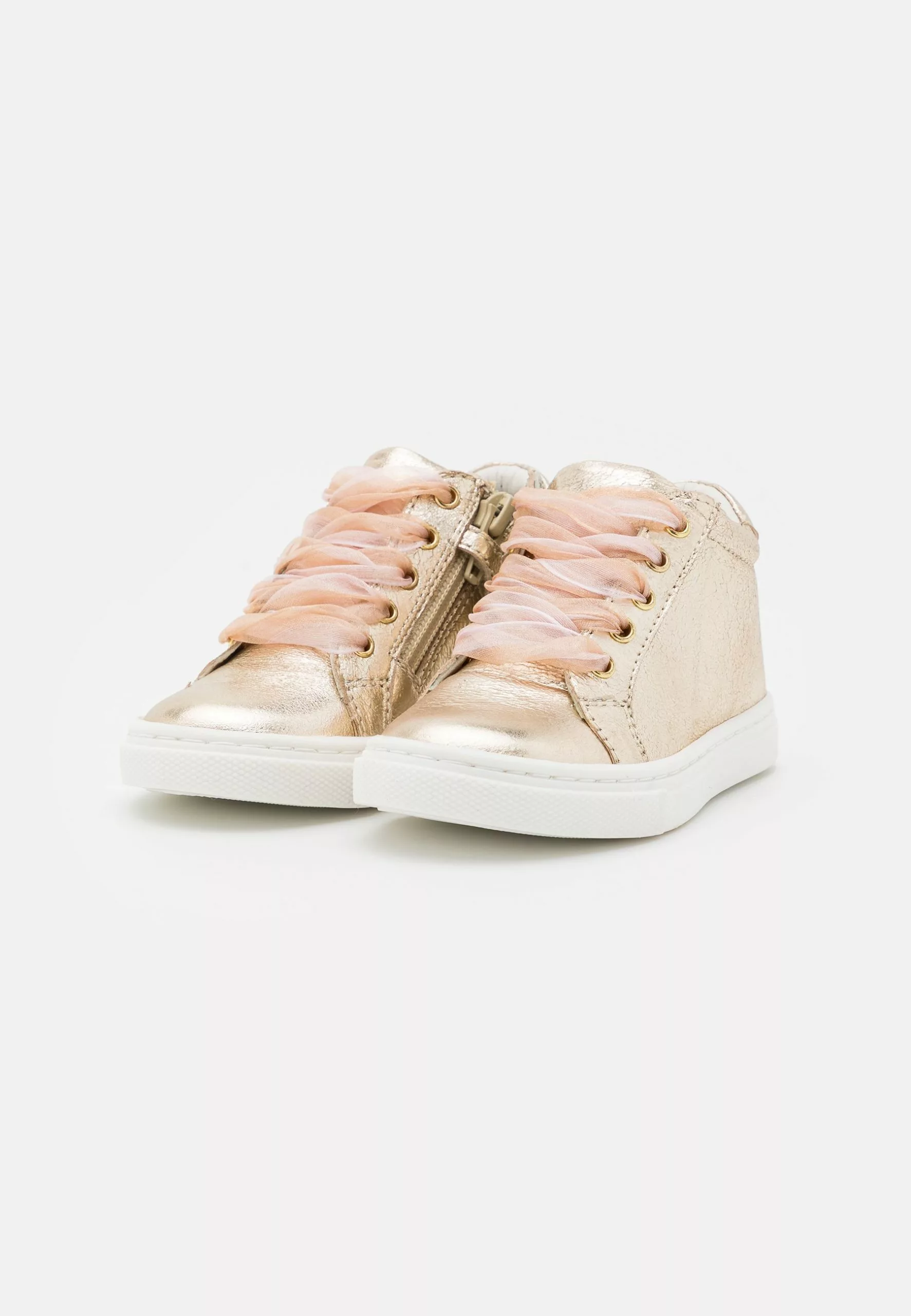 Friboo Leather - Sneakers Hoog - Gold 4 Friboo Leather - Sneakers Hoog - Gold - Afbeelding 2