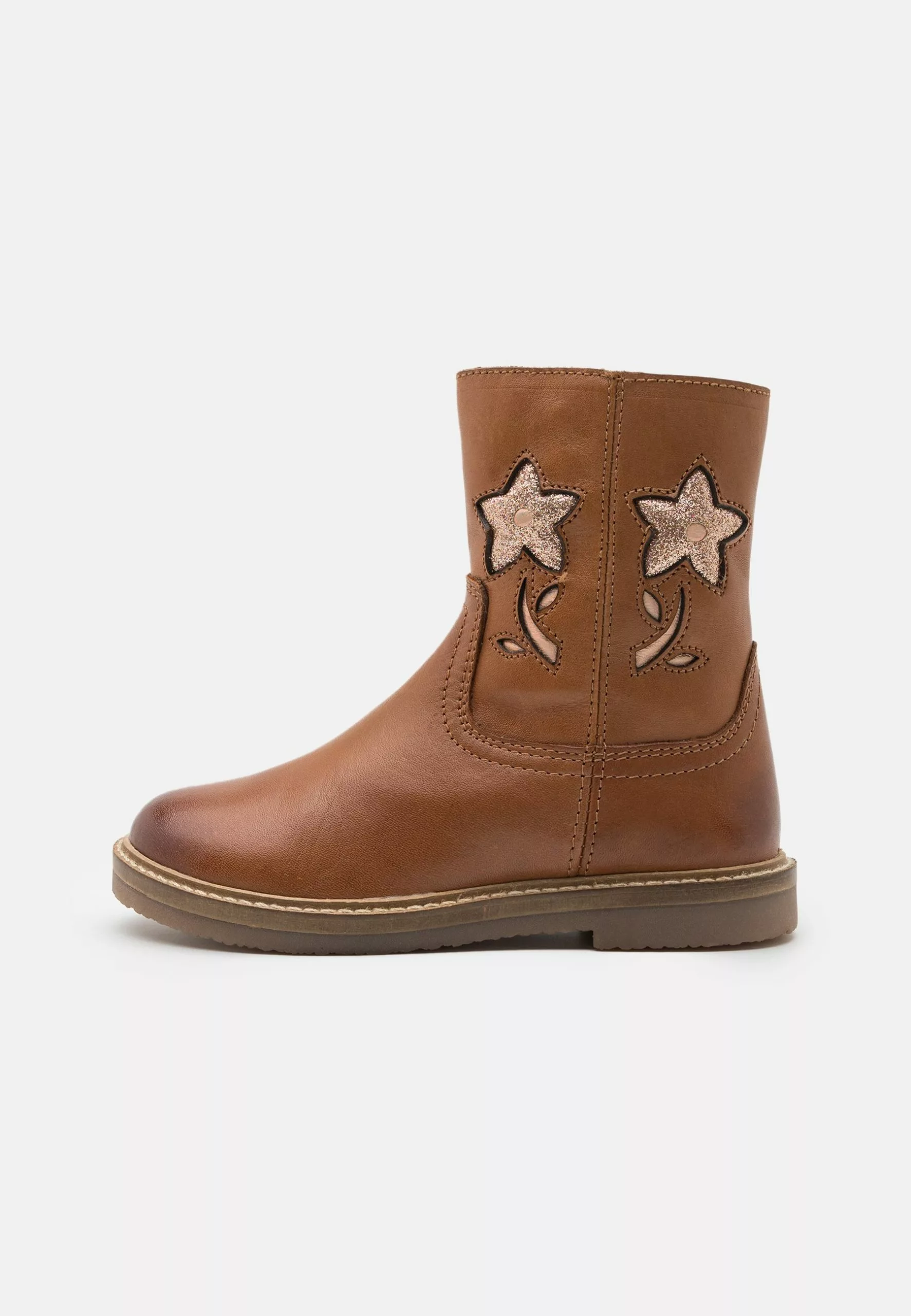 Friboo Leather - Korte Laarzen - Cognac 3 Friboo Leather - Korte Laarzen - Cognac