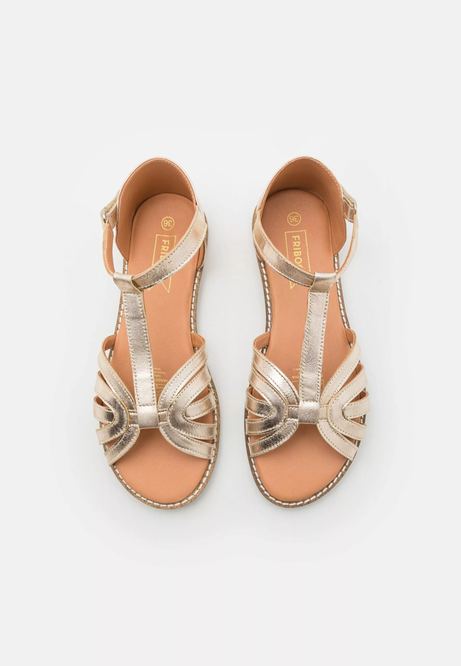 Friboo Leather - Sandalen - Gold 6 Friboo Leather - Sandalen - Gold - Afbeelding 4
