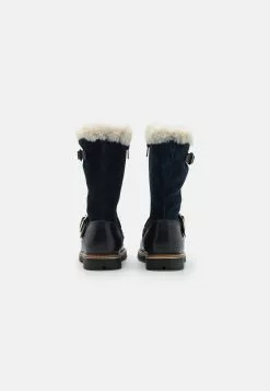 Friboo Leather - Snowboots- Dark Blue -Friboo Winkel ffa7a42cce41482889f81331136f653c